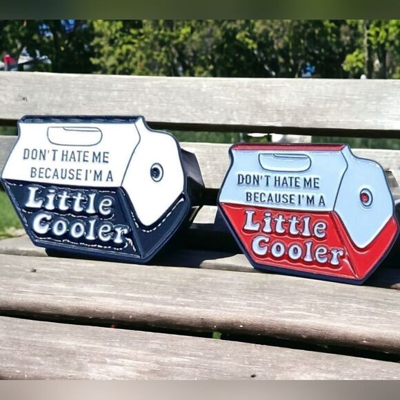 Don’t Hate Me Because I’m a Little Cooler Novelty Enamel Lapel Hat Pin Ice Chest - Picture 2 of 4